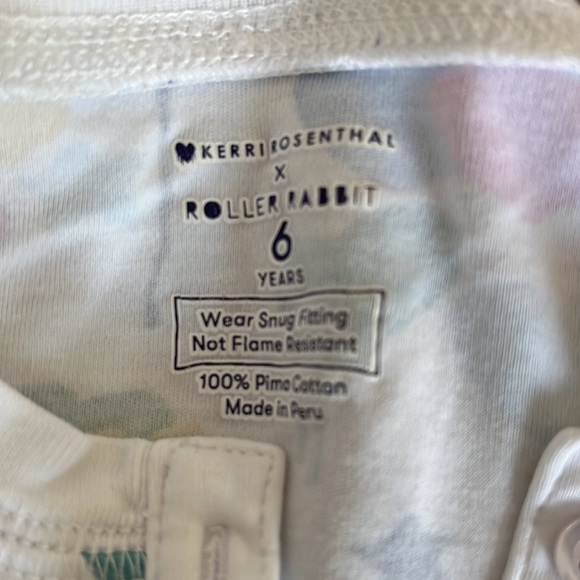 Roller Rabbit Kids (Kerri Rosenthal) Starry Starry Love Pajamas size 6 years - Picture 2 of 7